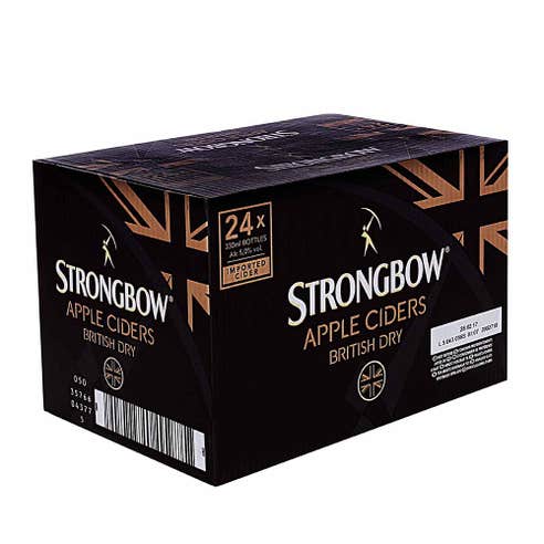 Strongbow Cider Bottles 33cl [24 Pack] - BMMI Shops same day alcohol home delivery