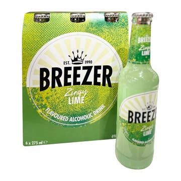 Bacardi Breezer Key Lime 27.5cl [6 Pack]  right side image