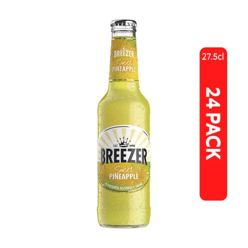Bacardi Breezer Tropical Pineapple 27.5cl [24 Pack] - BMMI Shops same day alcohol home delivery