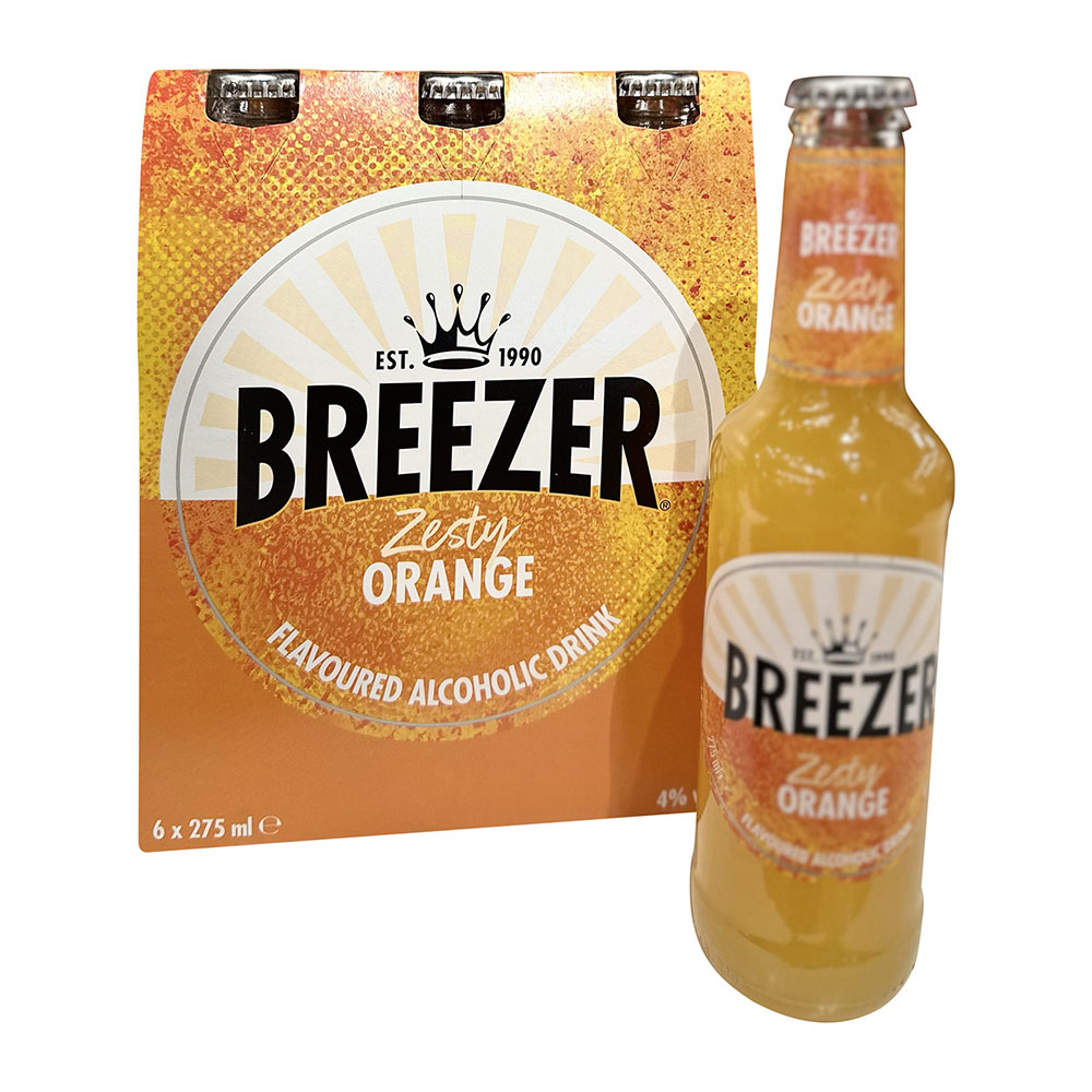 Bacardi Breezer Tropical Orange 27.5cl [6 Pack], Ready-to-Drink 