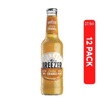Bacardi Breezer Tropical Orange 27.5cl [12 Pack] - BMMI Shops same day alcohol home delivery