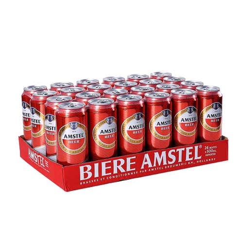 Amstel Cans 50cl [24 Pack] - BMMI Shops same day alcohol home delivery