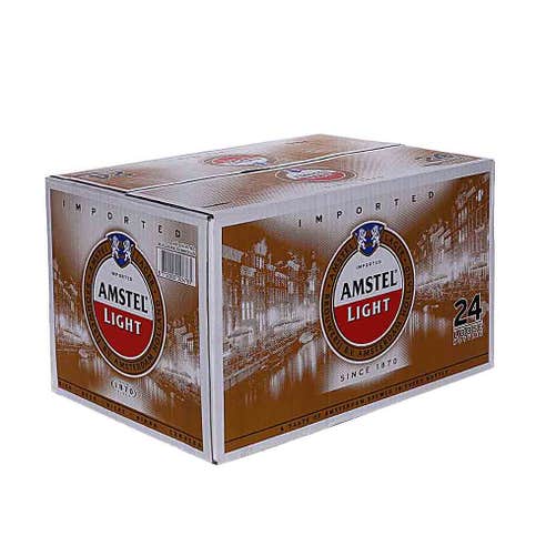 Amstel Light Bottle 35.5cl [24 Pack], Beer 