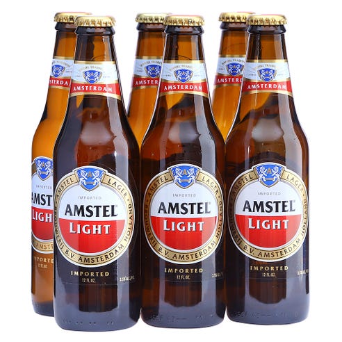 Amstel Light Bottle 35.5cl [6 Pack] - BMMI Shops same day alcohol home delivery