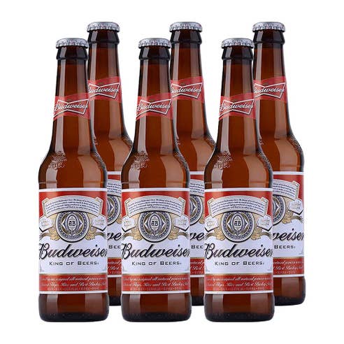 Budweiser Bottle 33cl [6 Pack] - BMMI Shops same day alcohol home delivery