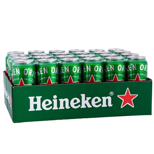 Heineken Can 50cl [24 Pack] - BMMI Shops same day alcohol home delivery
