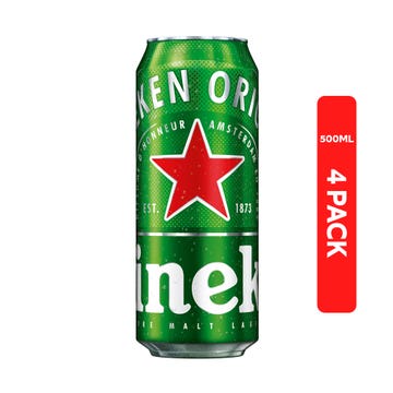Heineken Can 50cl [4 Pack]