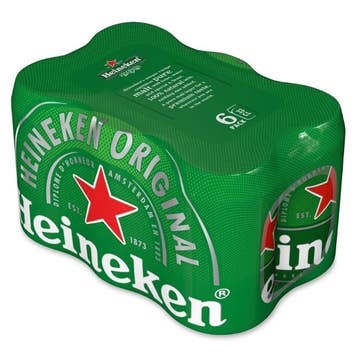 Heineken Can 33cl [6 Pack]  product front image