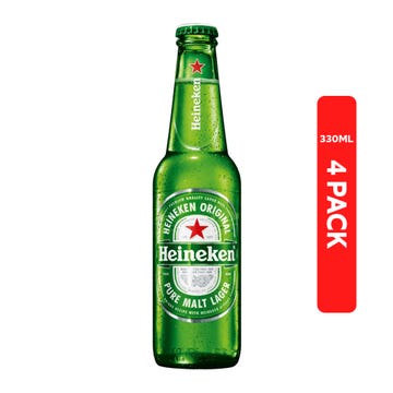 Heineken Bottles 33cl [4 Pack]