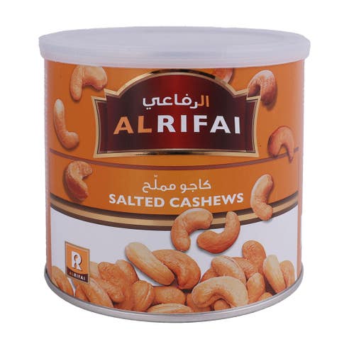 Al Rifai Salted Cashews Tin 220g - BMMI Shops same day alcohol home delivery