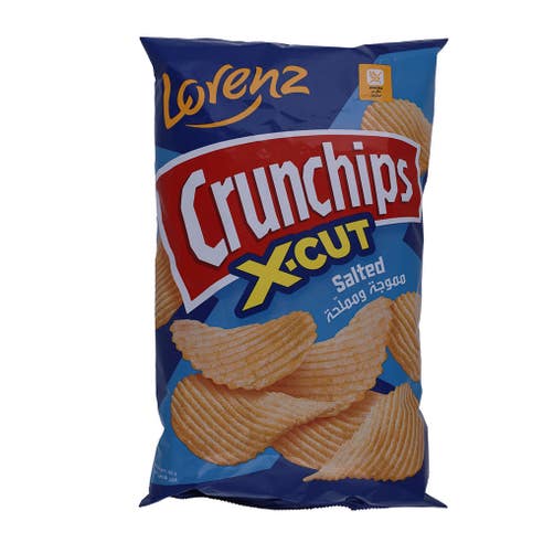 Lorenz Crunchips X-cut Salted 85g - BMMI Shops same day alcohol home delivery