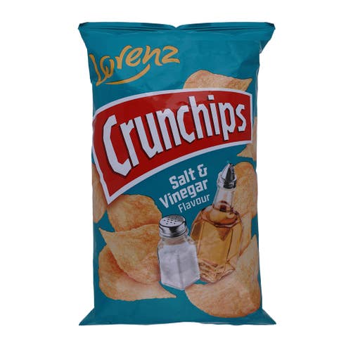 Lorenz Crunchips Salt & Vinegar 100g - BMMI Shops same day alcohol home delivery