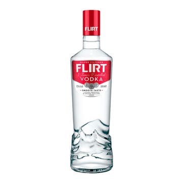 Flirt Vodka Silver Filtered 1L - BMMI Shops same day alcohol home delivery