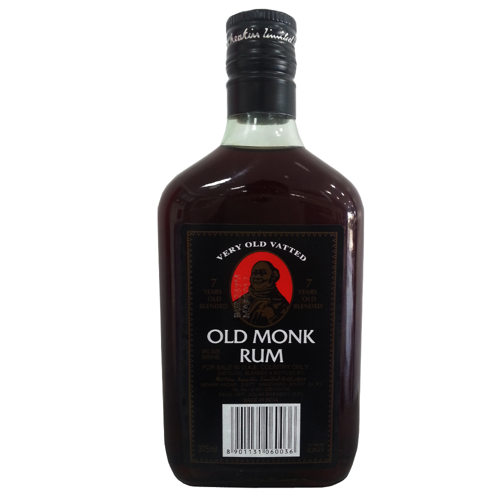 Old Monk Rum 37.5cl, Spirits – BMMI Shops same day alcohol home delivery