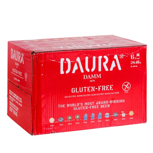 Estrella Daura Bottles [Gluten free] 33cl [24 Pack] - BMMI Shops same day alcohol home delivery