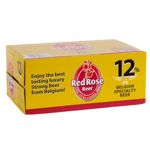 Red Rose Extra Strong Beer 12% Can 50cl [24 Pack] - BMMI Shops same day alcohol home delivery