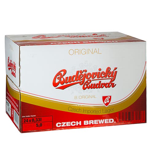 Budvar Bottles 33cl [24 Pack] - BMMI Shops same day alcohol home delivery