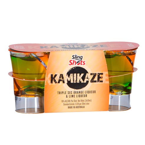 Sling Shots Kamikaze 3cl [3 Pack] - BMMI Shops same day alcohol home delivery