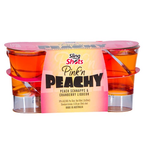 Sling Shots Pink N Peachy 3cl [3 Pack] - BMMI Shops same day alcohol home delivery