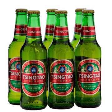 Tsingtao Bottles 33cl [6 Pack] - BMMI Shops same day alcohol home delivery