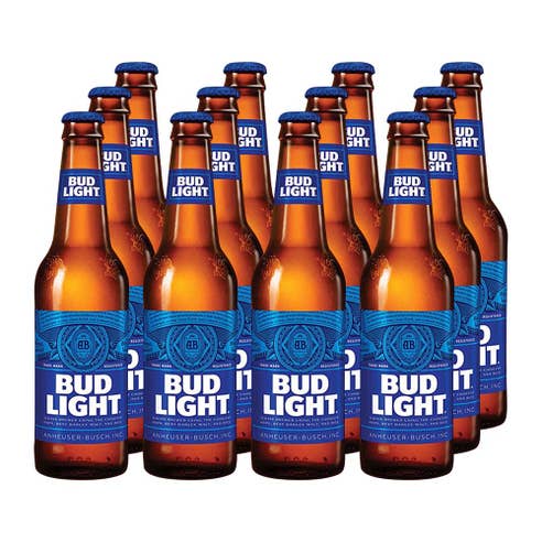 Bud Light BottleÃ‚Â 30clÃ‚Â [12 Pack] - BMMI Shops same day alcohol home delivery