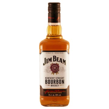Jim Beam White Label Bourbon 75cl - BMMI Shops same day alcohol home delivery