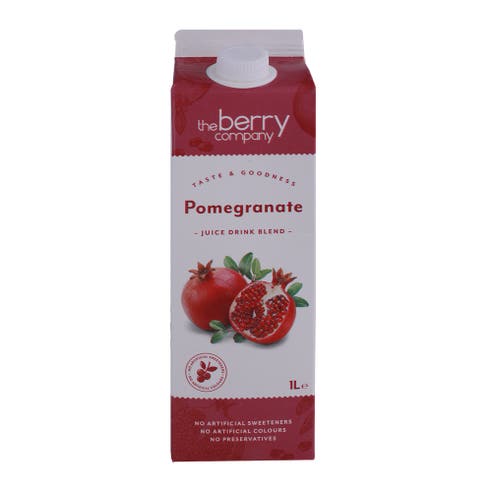 The Berry Company Pomegranate Juice Drink Blend 1L - BMMI Shops same day alcohol home delivery