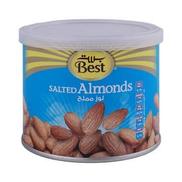 Best Salted Almonds Can 110g - BMMI Shops same day alcohol home delivery