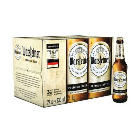Warsteiner Bottle 33cl [24 Pack] - BMMI Shops same day alcohol home delivery