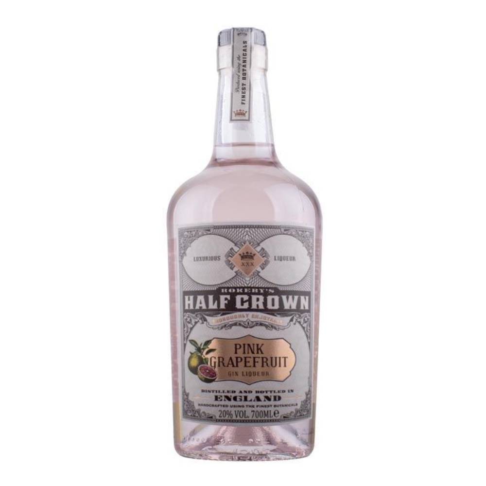 Rokeby's Half Crown Pink Grapefruit Gin 70cl - BMMI Shops same day alcohol home delivery
