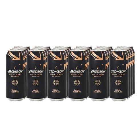 Strongbow Cider Can 50cl [24 Pack] - BMMI Shops same day alcohol home delivery