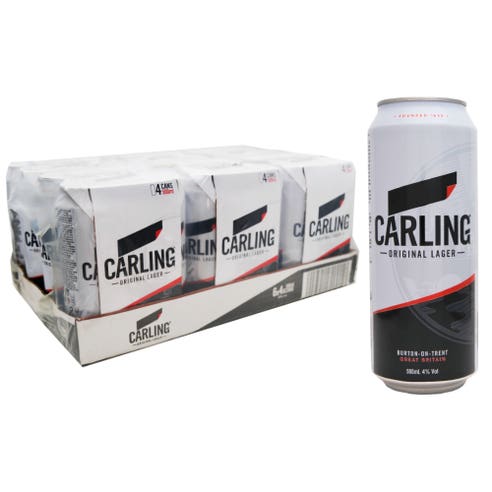 Carling Cans 50cl [24 Pack] - BMMI Shops same day alcohol home delivery