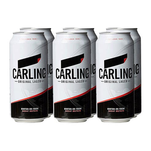 Carling Cans 50cl [6 Pack] - BMMI Shops same day alcohol home delivery