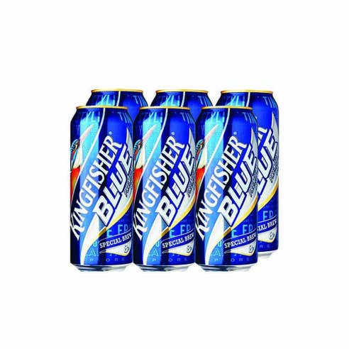 Kingfisher Blue Strong Cans 50cl [6 Pack] - BMMI Shops same day alcohol home delivery