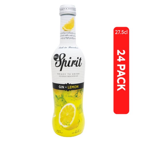 Mg Spirits Gin Lemon 27.5cl [24 Pack] - BMMI Shops same day alcohol home delivery