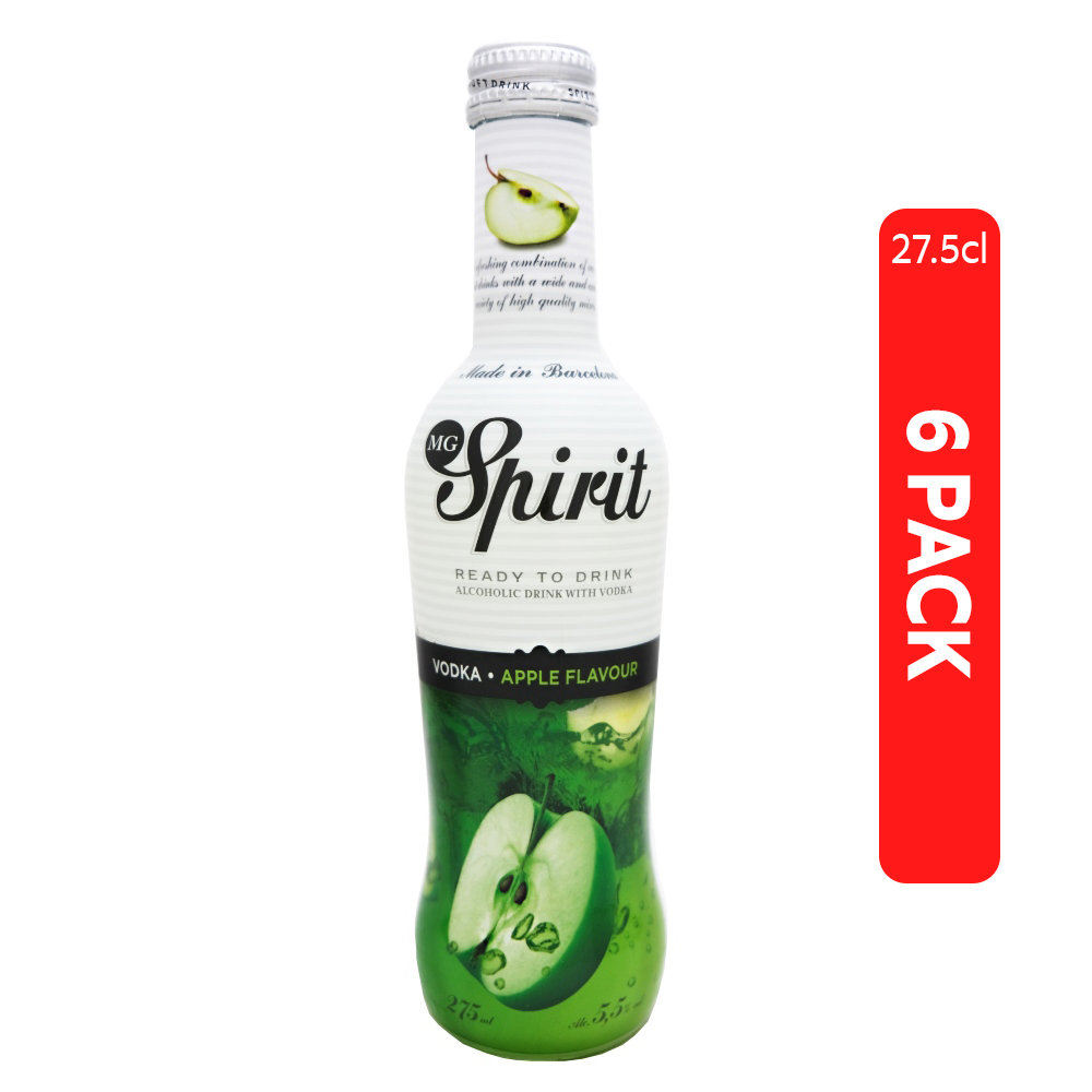 Mg Spirits Green Apple 27.5cl [6 Pack]