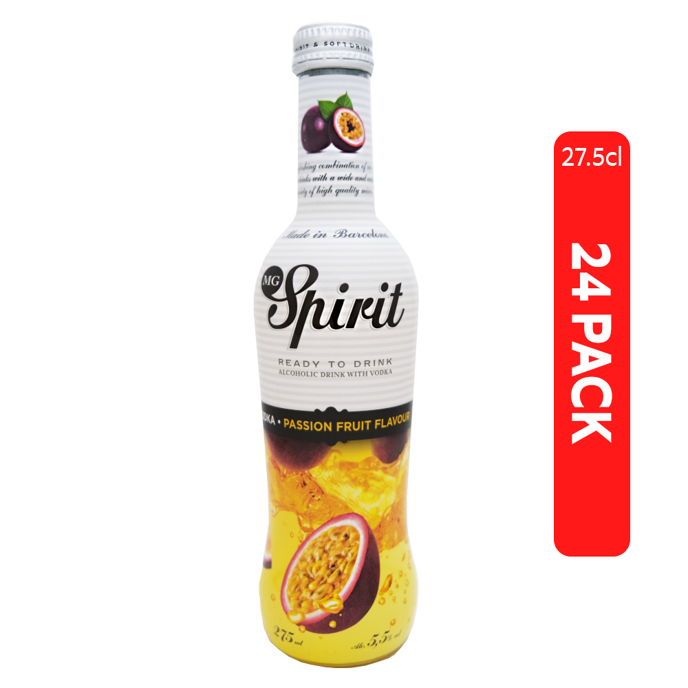 Mg Spirits Passion Fruit 27.5cl [24 Pack]
