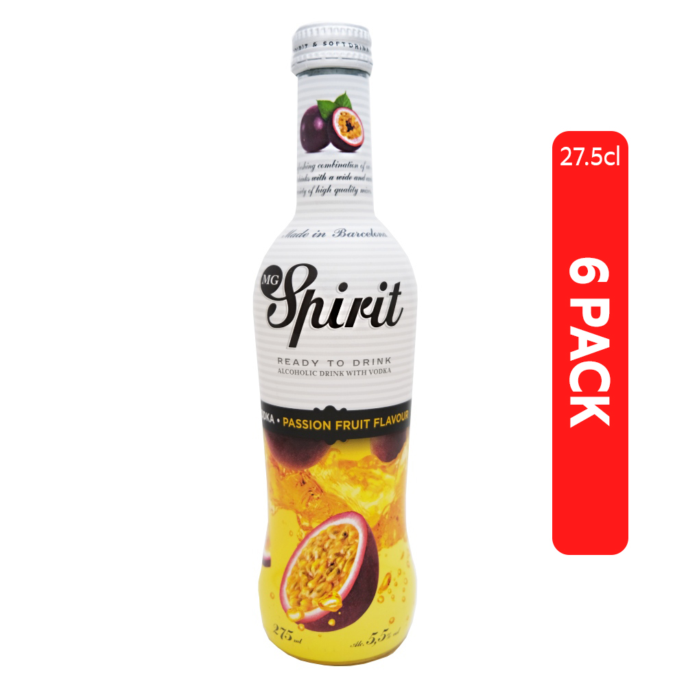 Mg Spirits Passion Fruit 27.5cl [6 Pack]