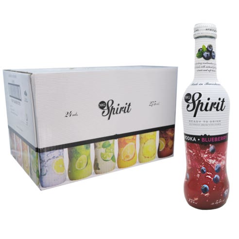 MG Spirits Vodka Blueberry 27.5cl [24 Pack] - BMMI Shops same day alcohol home delivery