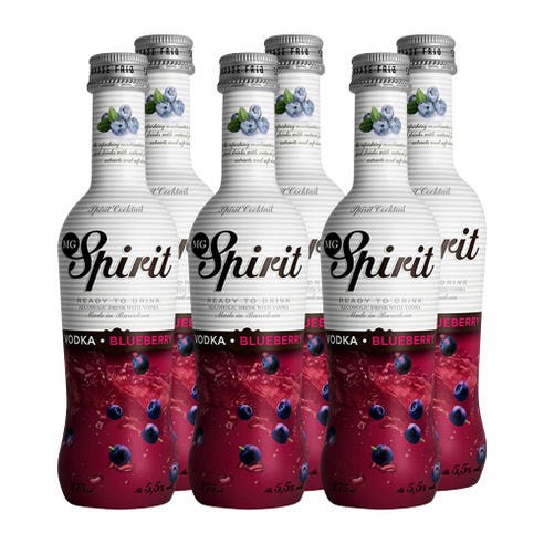 MG Spirits Vodka Blueberry 27.5cl [6 Pack] - BMMI Shops same day alcohol home delivery