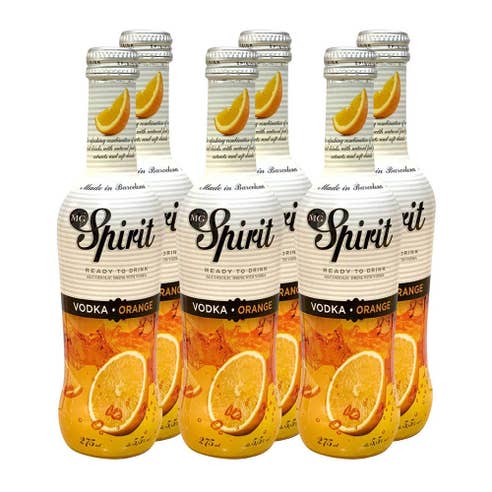 MG Spirits Vodka Orange 27.5cl [6 Pack] - BMMI Shops same day alcohol home delivery