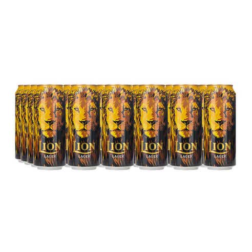 Lion Beer 4.8% Cans 50cl [24 Pack] - BMMI Shops same day alcohol home delivery