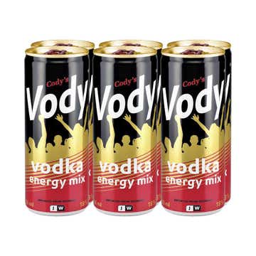 Cody's Vody Energy Mix 18% 25cl [6 Pack] - BMMI Shops same day alcohol home delivery