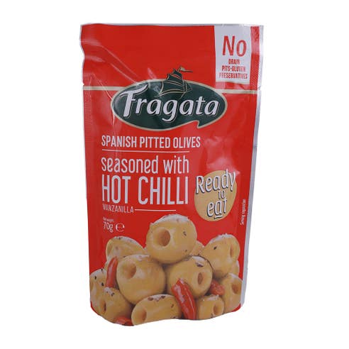 Fragata Hot Chilli Olive Snack 70g - BMMI Shops same day alcohol home delivery
