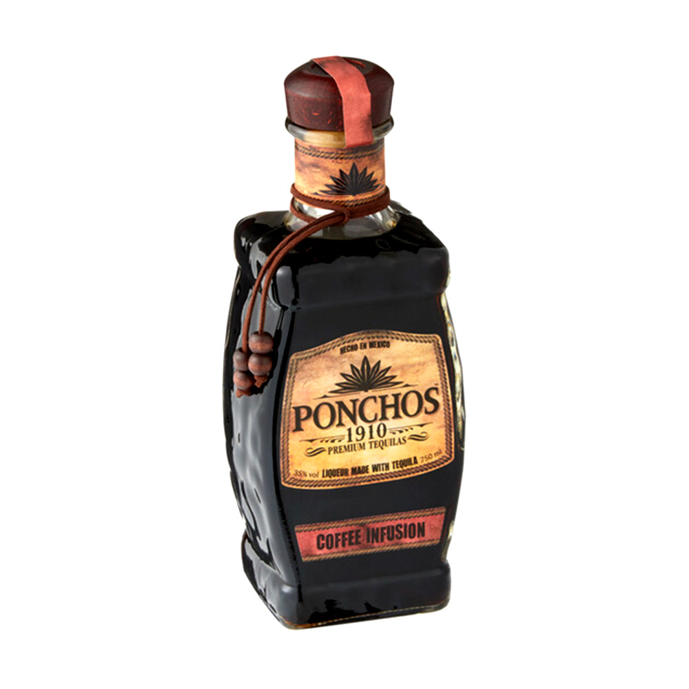 Ponchos Coffee Infusion Premium Tequila 75cl - BMMI Shops same day alcohol home delivery