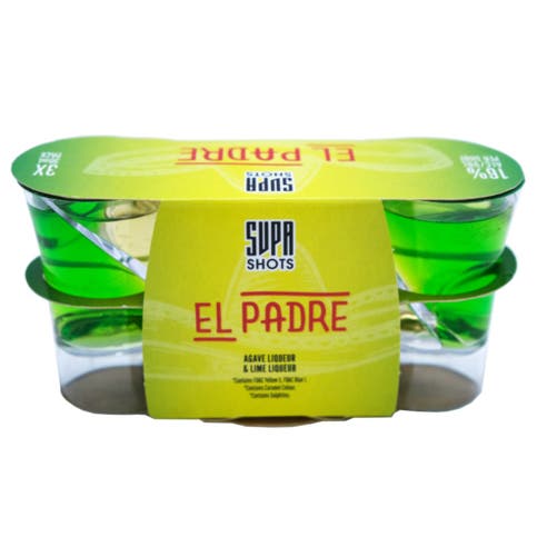 Supa Shots El Padre 3cl [3 Pack] - BMMI Shops same day alcohol home delivery