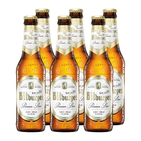 Bitburger Bottles 33cl [6 Pack] - BMMI Shops same day alcohol home delivery