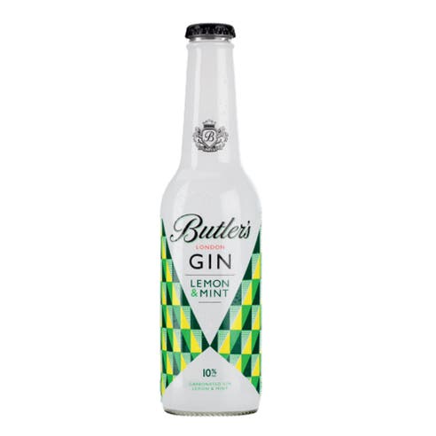 Butler's Gin Lemon Mint 10% 27.5cl [24 Pack] - BMMI Shops same day alcohol home delivery