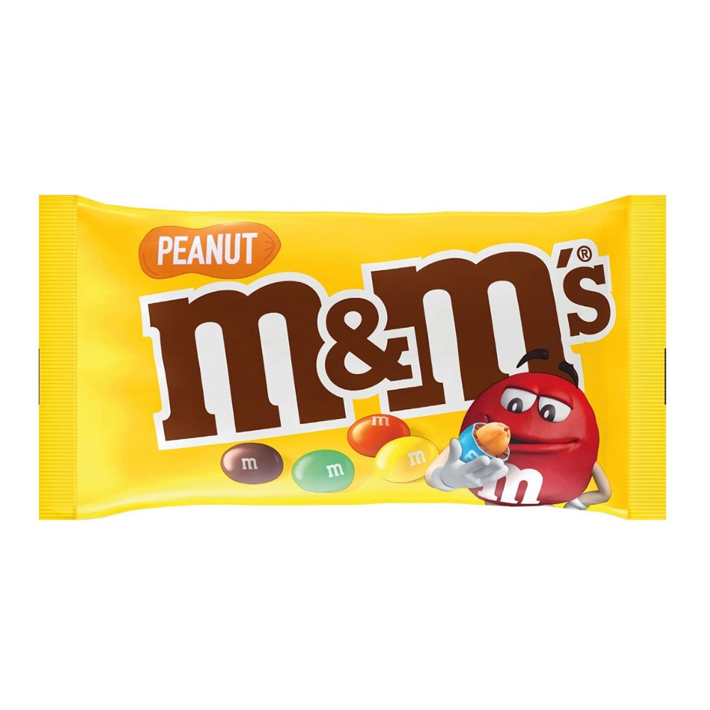 M&M's Peanut 45g, Candy-Coated Peanuts