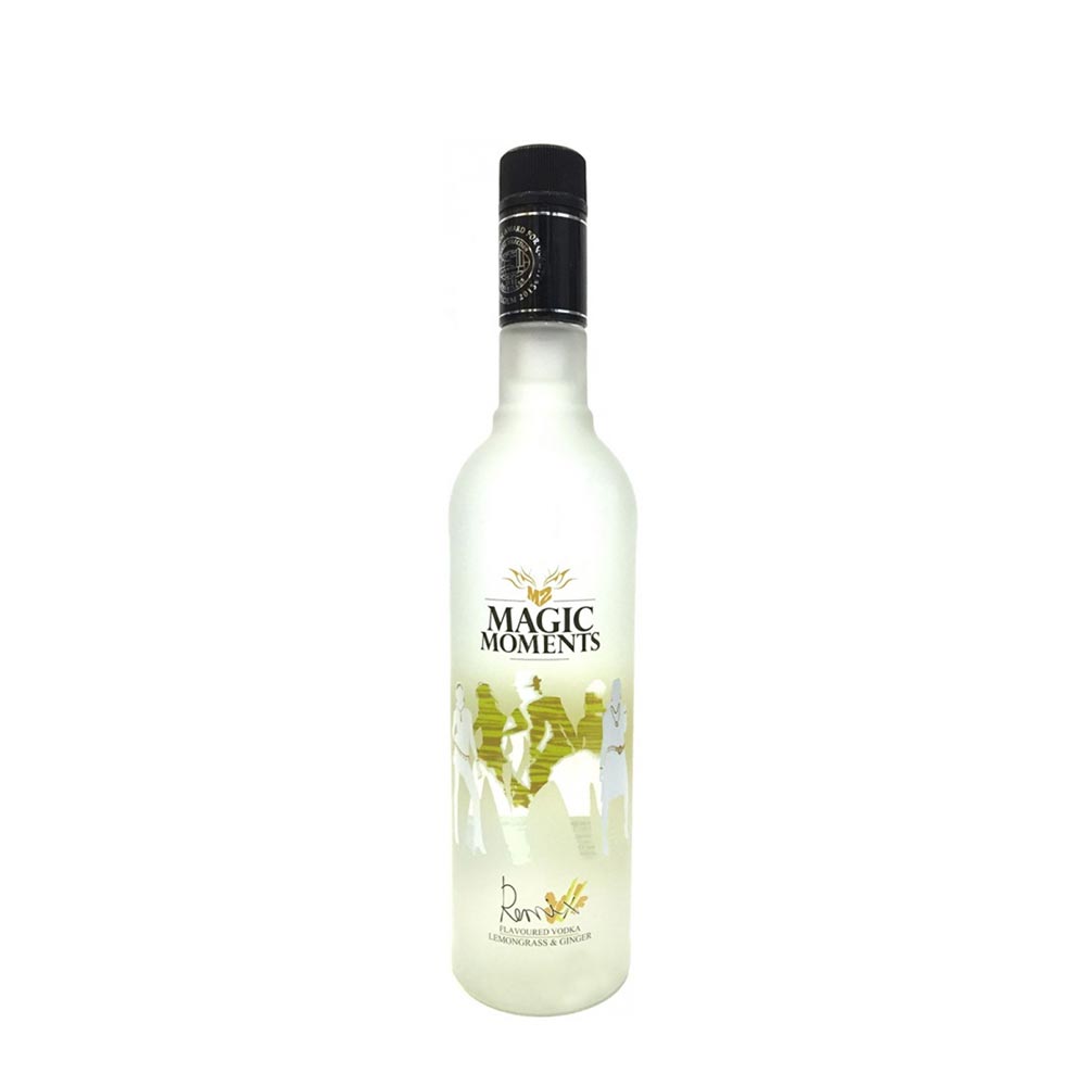 Magic Moments Remix Lemon Grass & Ginger Flavoured Vodka 75cl - BMMI Shops same day alcohol home delivery